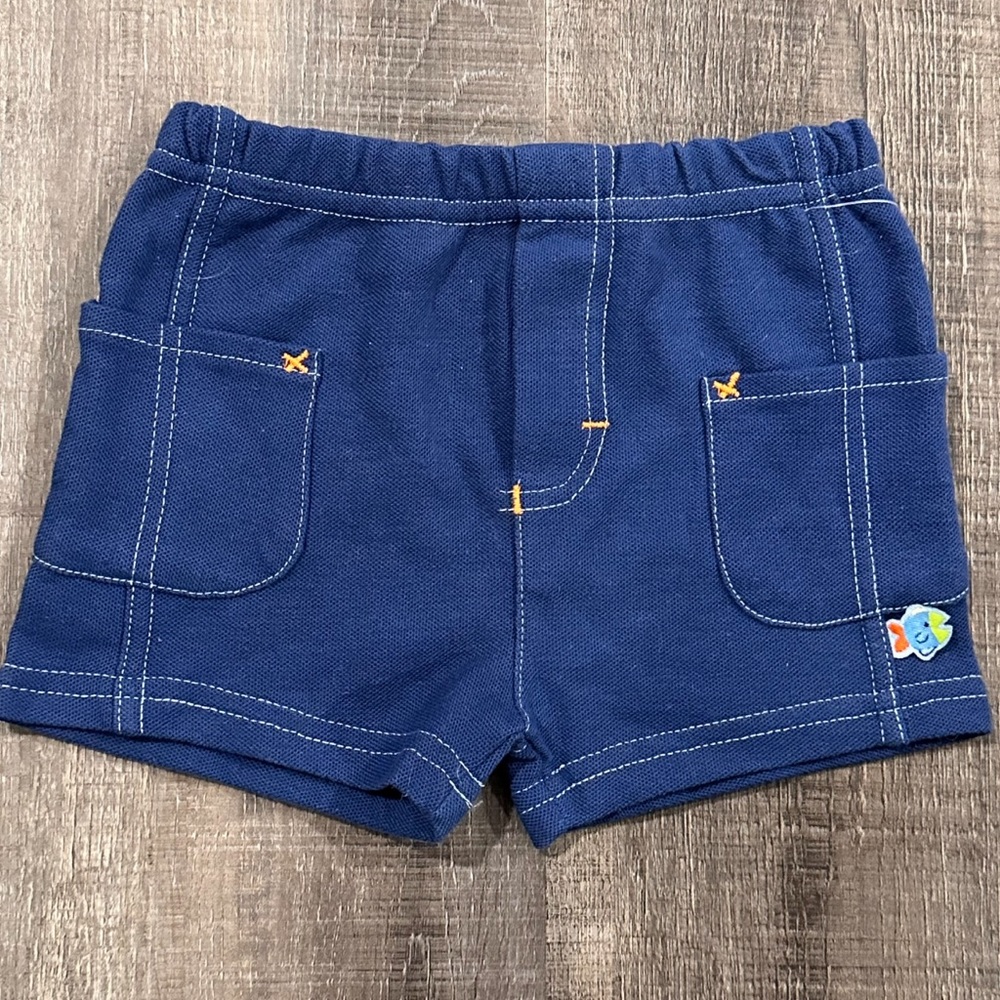 💞 New 3-6 Month Baby Navy Blue Knit Shorts